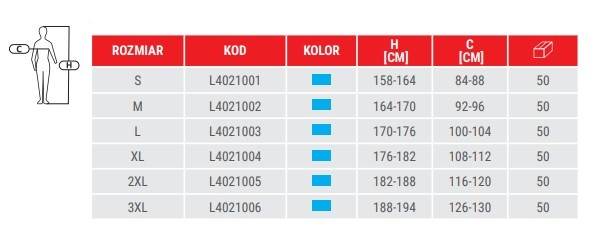 KOSZULKA FUNKCYJNA LAHTI PRO L40210 NIEBIESKO-SZARA L