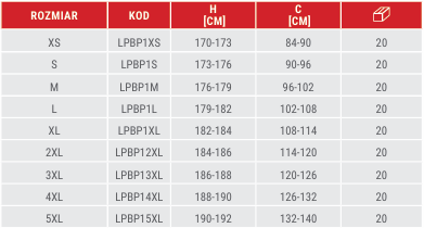 BLUZA POLAROWA LAHTI PRO LPBP1 CZERWONO-SZARA XL