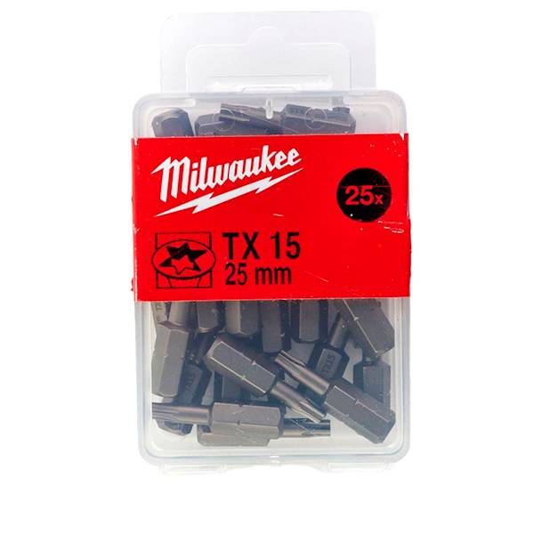 BIT MILWAUKEE TX15 X 25 MM