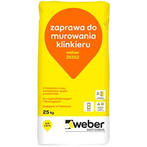 ZAPRAWA DO KLINKIERU ZK552 GRAFIT-25KG  WEBER