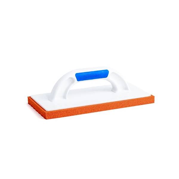 PACA Z TWORZYWA Z GĄBKĄ GUMOWĄ TWARDĄ DO ZACIERANIA TYNKÓW I GŁADZI 2K SOFT KUBALA 140 X 280 MM