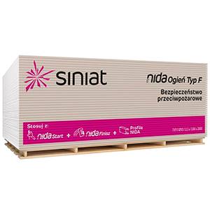 PŁYTA GK 12,5/1200/2600 SINIAT GKF OGIEŃ*G2