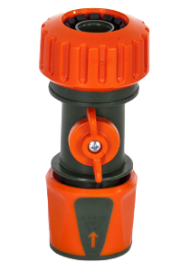 SZYBKOZŁĄCZKA NA WĄŻ 3/4" Z ZAWOREM AQUA STOP 