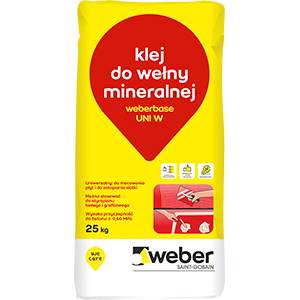 KLEJ DO WEŁNY WEBERBASE UNI W 25KG