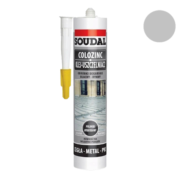 KLEJ USZCZELNIACZ DO BLACH COLOZINC 290ML SZARY