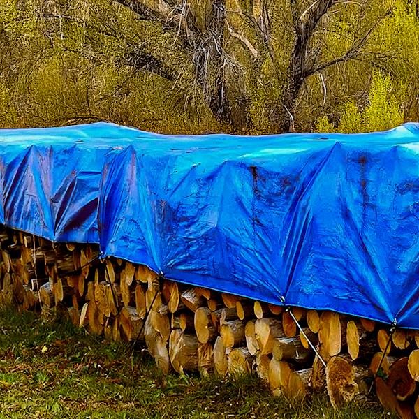 PLANDEKA OCHRONNA WODOODPORNA NIEBIESKA 4 X 8 M