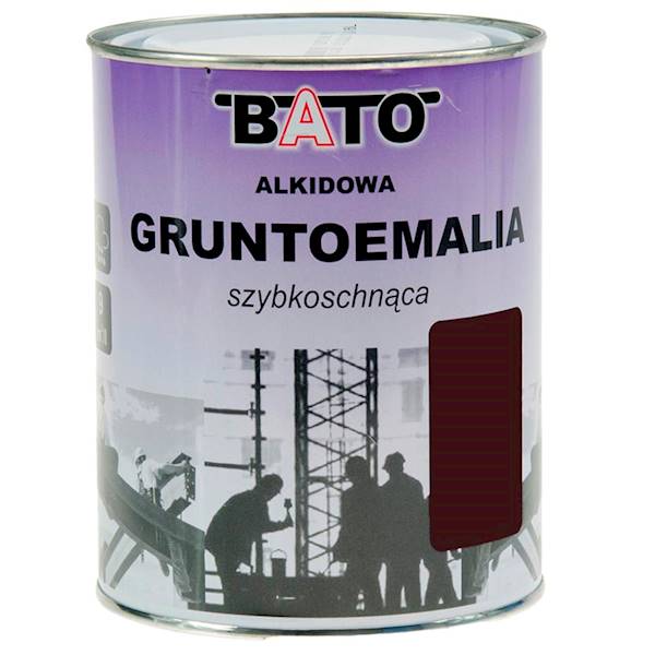 FARBA ALKIDOWA SZYBKOSCHN GRUNTOEMALIA BRĄZ RAL 8017 0,8L 