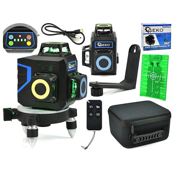 LASER SAMOPOZIOMUJĄCY 3D 360 12x ZIELONY