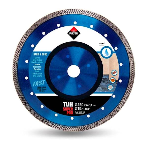 RUBI TARCZA DIAMENTOWA DO GRESU SUPERPRO TVH 250