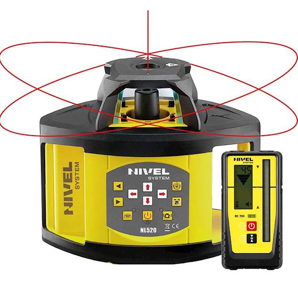 NIVEL SYSTEM NIVELATOR LASEROWY WIĄZKA CZERWONA NL520 DIGITAL