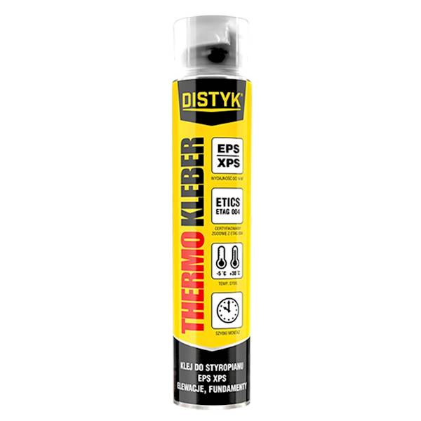 KLEJ PISTOLETOWY DO STYROPIANU DISTYK THERMO KLEBER 750 ML