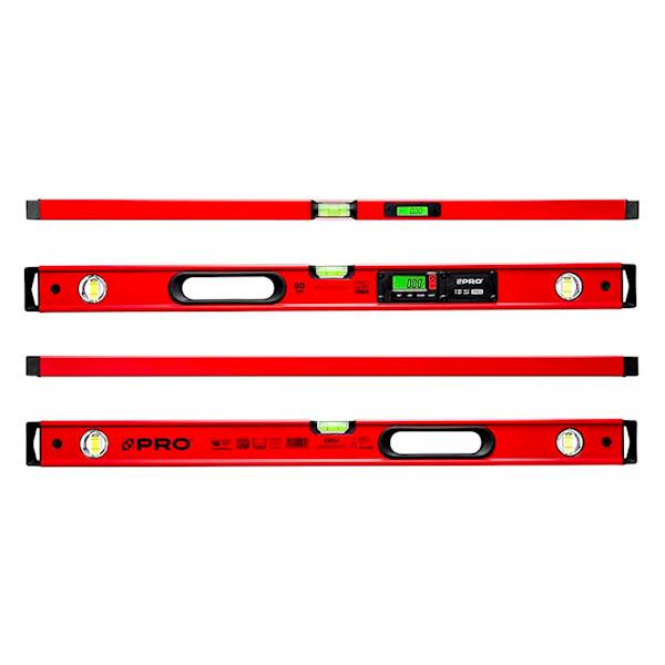 POZIOMICA ELEKTRONICZNA CZERWONA IP65 PRO900 DIGITAL POKROWIEC 80CM 