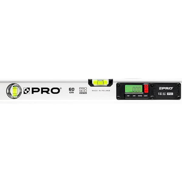 POZIOMICA ELEKTRONICZNA BIAŁA Z MAGNESAMI IP65 PRO900 DIGITAL POKROWIEC 60CM