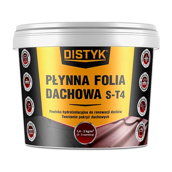 PŁYNNA FOLIA DACHOWA DISTYK S-T4 5 KG CZERWONA