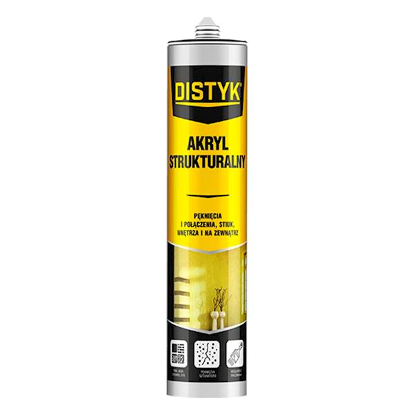 AKRYL STRUKTURALNY DISTYK 280 ML BIAŁY