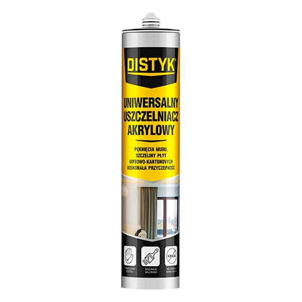 UNIWERSALNY USZCZELNIACZ AKRYLOWY DISTYK 280 ML BIAŁY