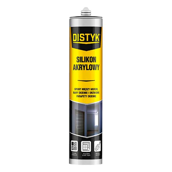 SILIKON AKRYLOWY DISTYK 280 ML BIAŁY