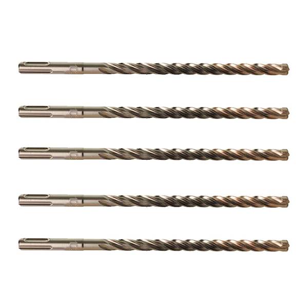 ZESTAW 5 WIERTEŁ MILWAUKEE SDS-PLUS MX4 10/215/150 MM