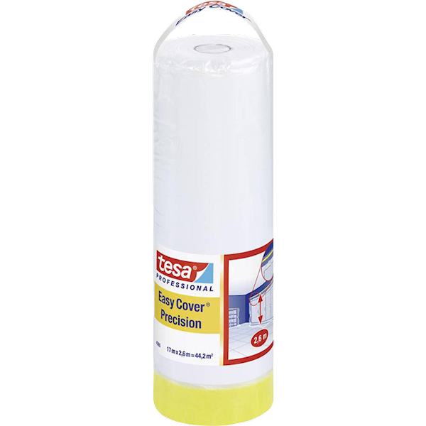 FOLIA MALARSKA MASKUJĄCA Z TAŚMĄ PRECYZYJNĄ TESA PROFESSIONAL 2w1 17 X 2,6 M