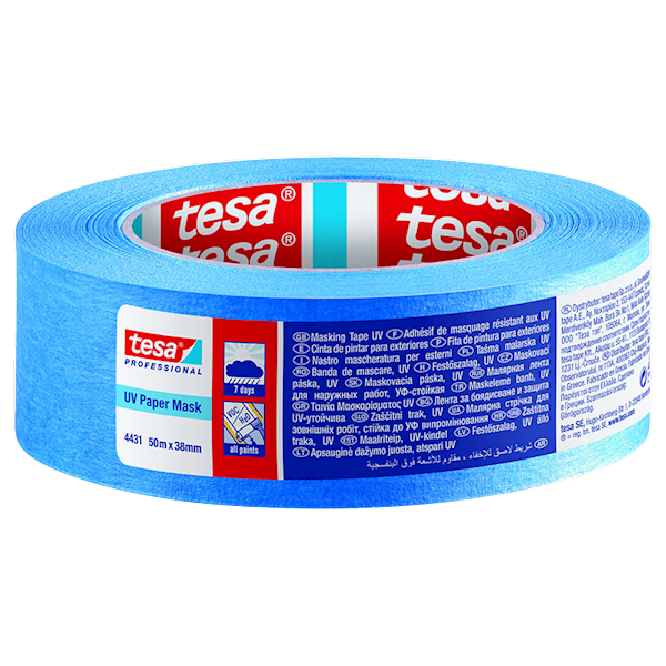 TAŚMA MALARSKA TESA UV PAPER MASK NIEBIESKA 38 MM X 50 M