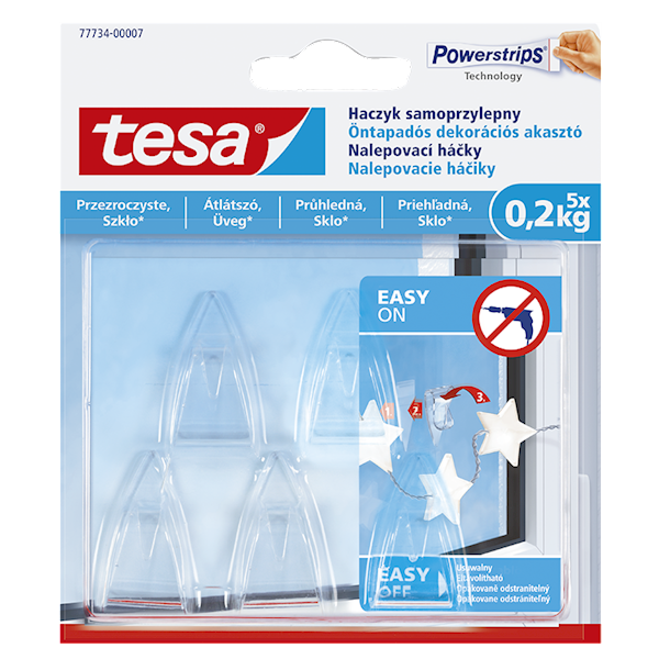 HACZYK SAMOPRZYLEPNY PRZEZROCZYSTY TESA DO 0,2 KG