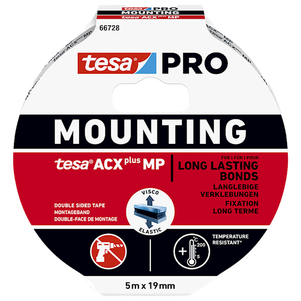 TAŚMA MONTAŻOWA DWUSTRONNA TESA PRO MOUNTING ACX+ 19 MM X 1,5 M