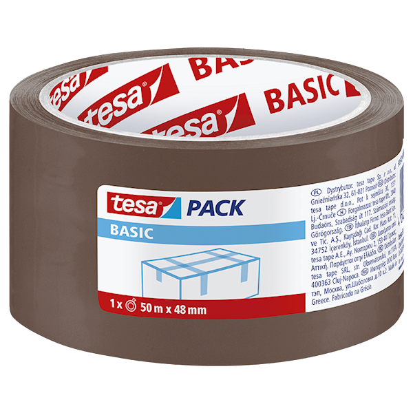 TAŚMA PAKOWA BRĄZOWA TESA BASIC 48 MM X 50 M