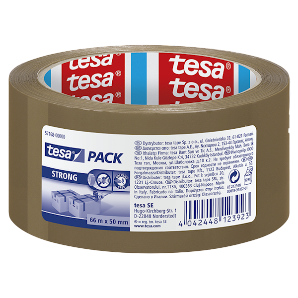 TAŚMA PAKOWA BRĄZOWA TESA BASIC 50 MM X 66 M