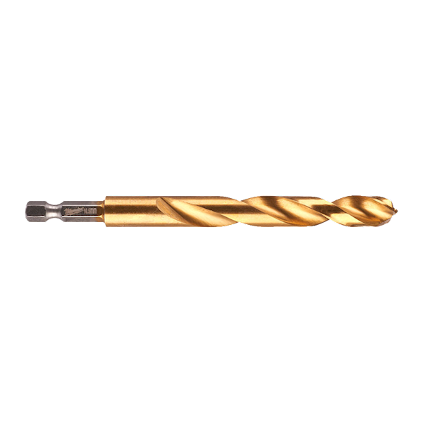 WIERTŁO UDAROWE DO METALU MILWAUKEE SHOCKWAVE HSS-G TIN RED HEX 10,5/122/78 MM