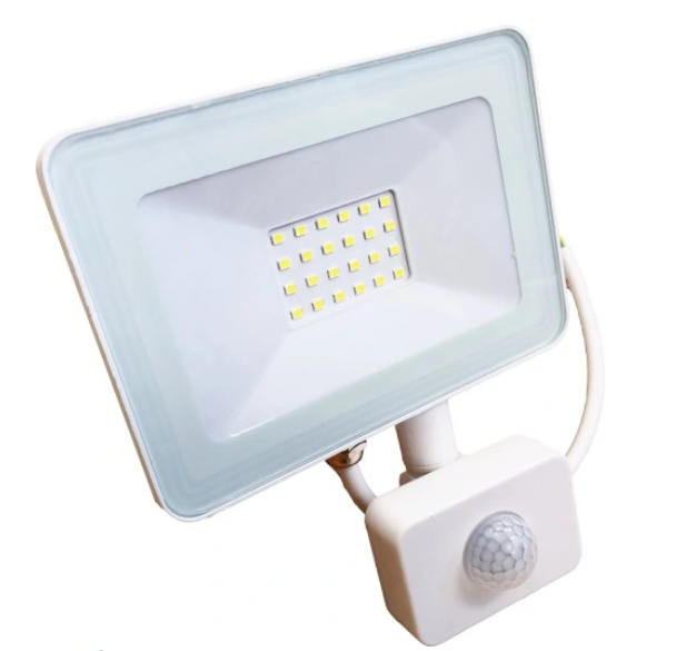 LAMPA LED SLIM Z CZUJNIKIEM RUCHU 50W 5000LM IP65 ZIMNA BIEL