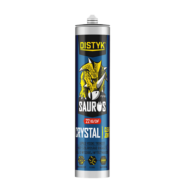 KLEJ MONTAŻOWY DISTYK SAURUS CRYSTAL 290 ML BEZBARWNY