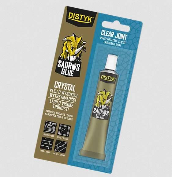 KLEJ POLIMEROWY DISTYK SAURUS CRYSTAL TUBKA 25 ML BEZBARWNY
