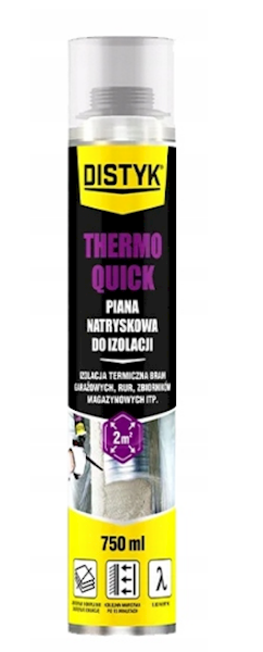 PIANA NATRYSKOWA DO IZOLACJI DISTYK THERMO QUICK 750 ML ŻÓŁTA