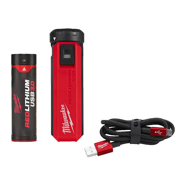 ZESTAW PRZENOŚNEGO ŹRÓDŁA ZASILANIA I ŁADOWARKI USB REDLITHIUM MILWAUKEE L4 PPS-301