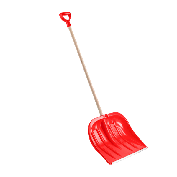 ŁOPATA DO ŚNIEGU Z BLACHĄ TRZON DREWNIANY