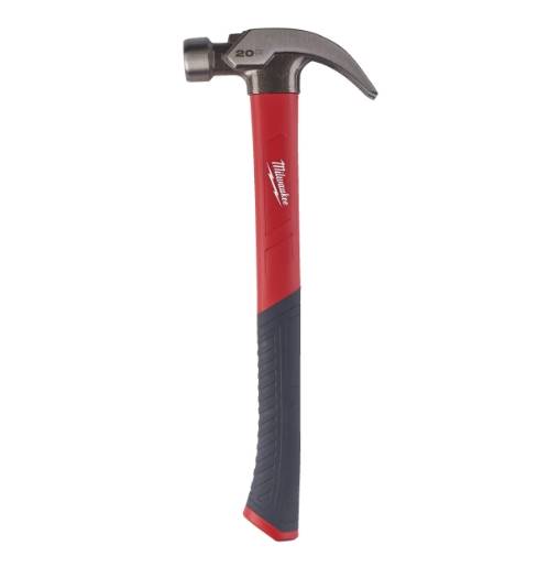 MŁOTEK CIESIELSKI Z TRZONKIEM Z WŁÓKNA SZKLANEGO PAZUR ZAKRZYWIONY MILWAUKEE 570 G