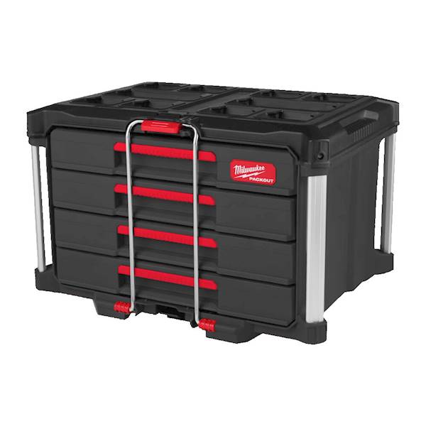SKRZYNIA NARZĘDZIOWA Z 4 SZUFLADAMI MILWAUKEE PACKOUT DRAWER TOOL BOX
