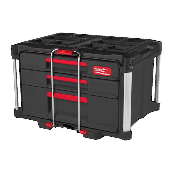 SKRZYNIA NARZĘDZIOWA Z SZUFLADAMI 2+1 MILWAUKEE PACKOUT DRAWER TOOL BOX