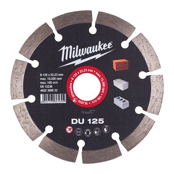 TARCZA DIAMENTOWA MILWAUKEE DU 125 MM