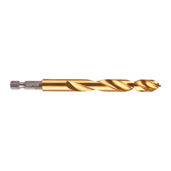 WIERTŁO UDAROWE DO METALU MILWAUKEE SHOCKWAVE HSS-G TIN RED HEX 10,2/121/77 MM