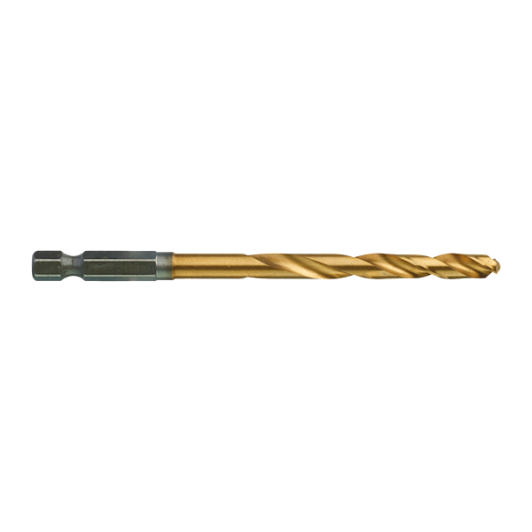 WIERTŁO UDAROWE DO METALU MILWAUKEE SHOCKWAVE HSS-G TIN RED HEX 6/105/63 MM