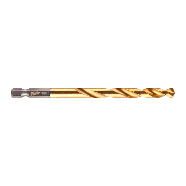 WIERTŁO UDAROWE DO METALU MILWAUKEE SHOCKWAVE HSS-G TIN RED HEX 7/109/66 MM