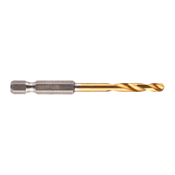 WIERTŁO UDAROWE DO METALU MILWAUKEE SHOCKWAVE HSS-G TIN RED HEX 4,5/76/29 MM