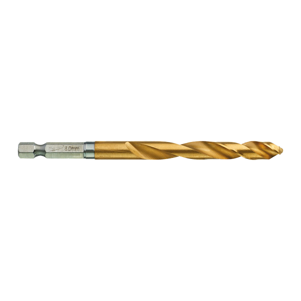 WIERTŁO UDAROWE DO METALU MILWAUKEE SHOCKWAVE HSS-G TIN RED HEX 8/111/70 MM