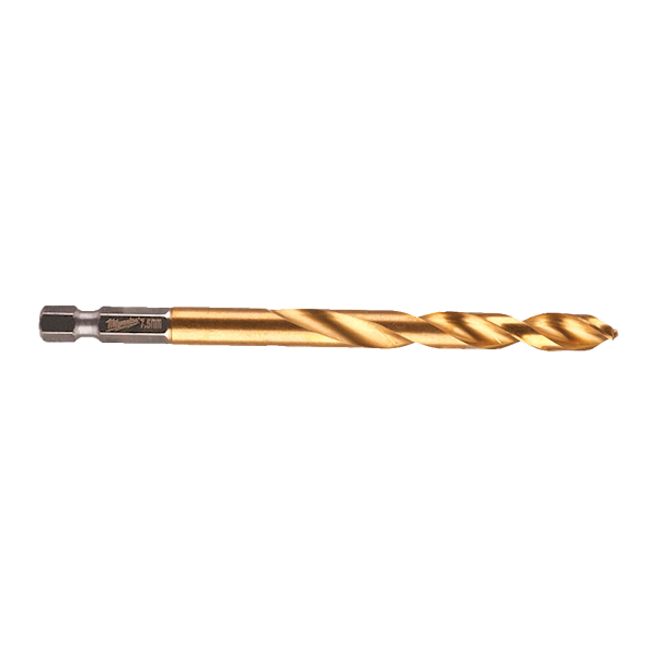 WIERTŁO UDAROWE DO METALU MILWAUKEE SHOCKWAVE HSS-G TIN RED HEX 7,5/110/67 MM