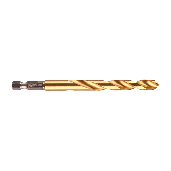 WIERTŁO UDAROWE DO METALU MILWAUKEE SHOCKWAVE HSS-G TIN RED HEX 8,5/114/72 MM