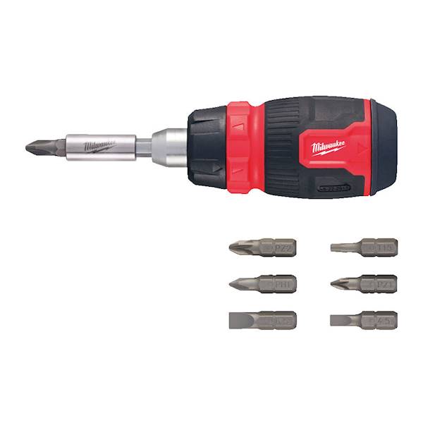 KOMPAKTOWY WKRĘTAK Z GRZECHOTKĄ MILWAUKEE MULTI-BIT 8W1