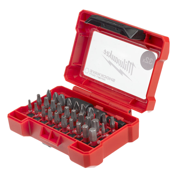 ZESTAW BITÓW UDAROWYCH MILWAUKEE SHOCKWAVE IMPACT DUTY 32 ELEMENTY