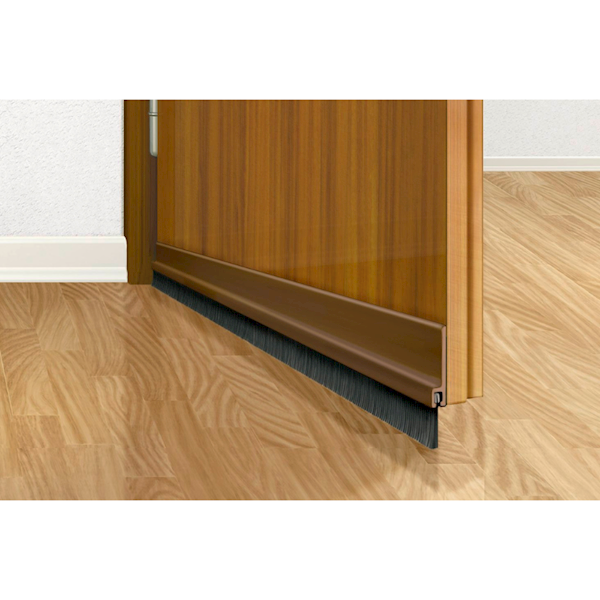 USZCZELKA SZCZOTKOWA DO DRZWI TESAMOLL STANDARD BRĄZOWA 37 MM X 1 M