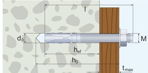 KOTWA TRZPIENIOWA Z KLIPSEM DO DUŻYCH OBCIĄŻEŃ ARVEX KMC 12/155/235 MM